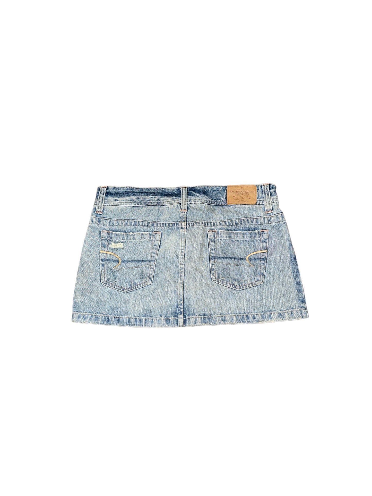 Y2K denim mini skirt