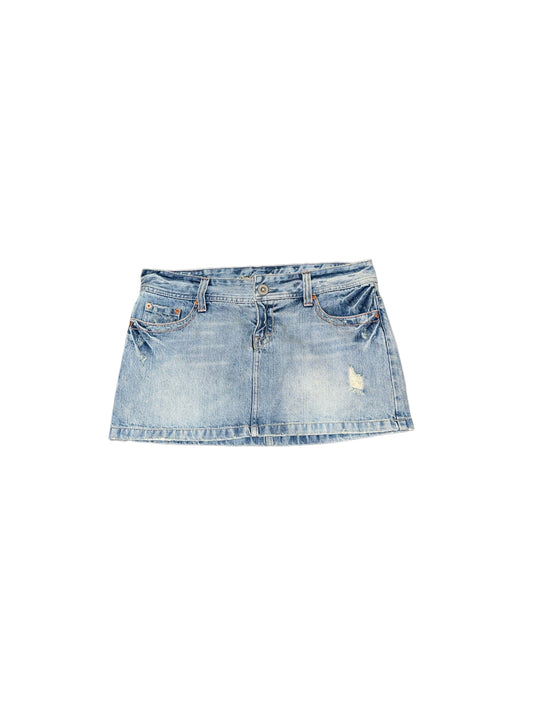 Y2K denim mini skirt